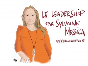 Le leadership série Webinaire par Sylvaine Messica dessinée en live par Philippe-Elie Kassabi