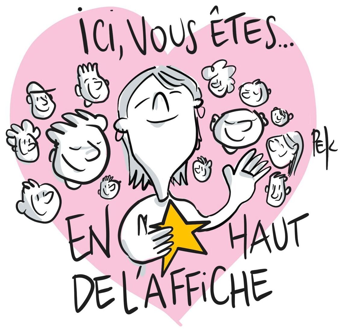 EN HAUT DE L'AFFICHE