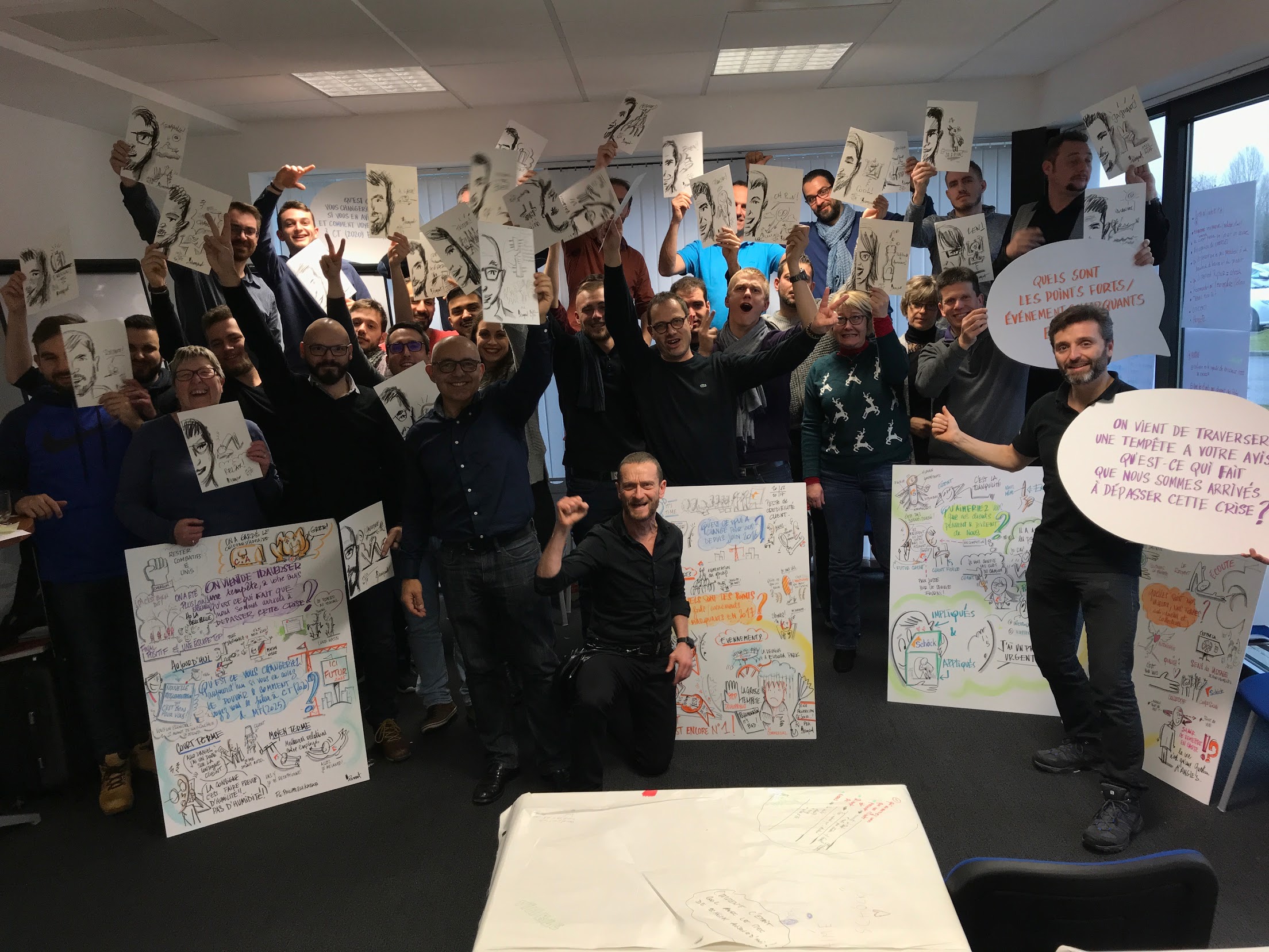 Séminaire EN HAUT DE L'AFFICHE — équipe en action